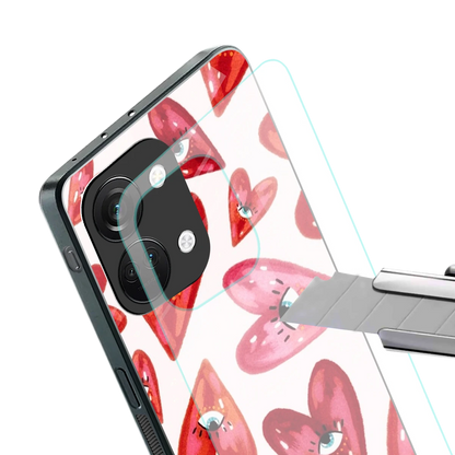 Lash Love stylish phone case for oneplus nord 3 | glossy glass and slim fit