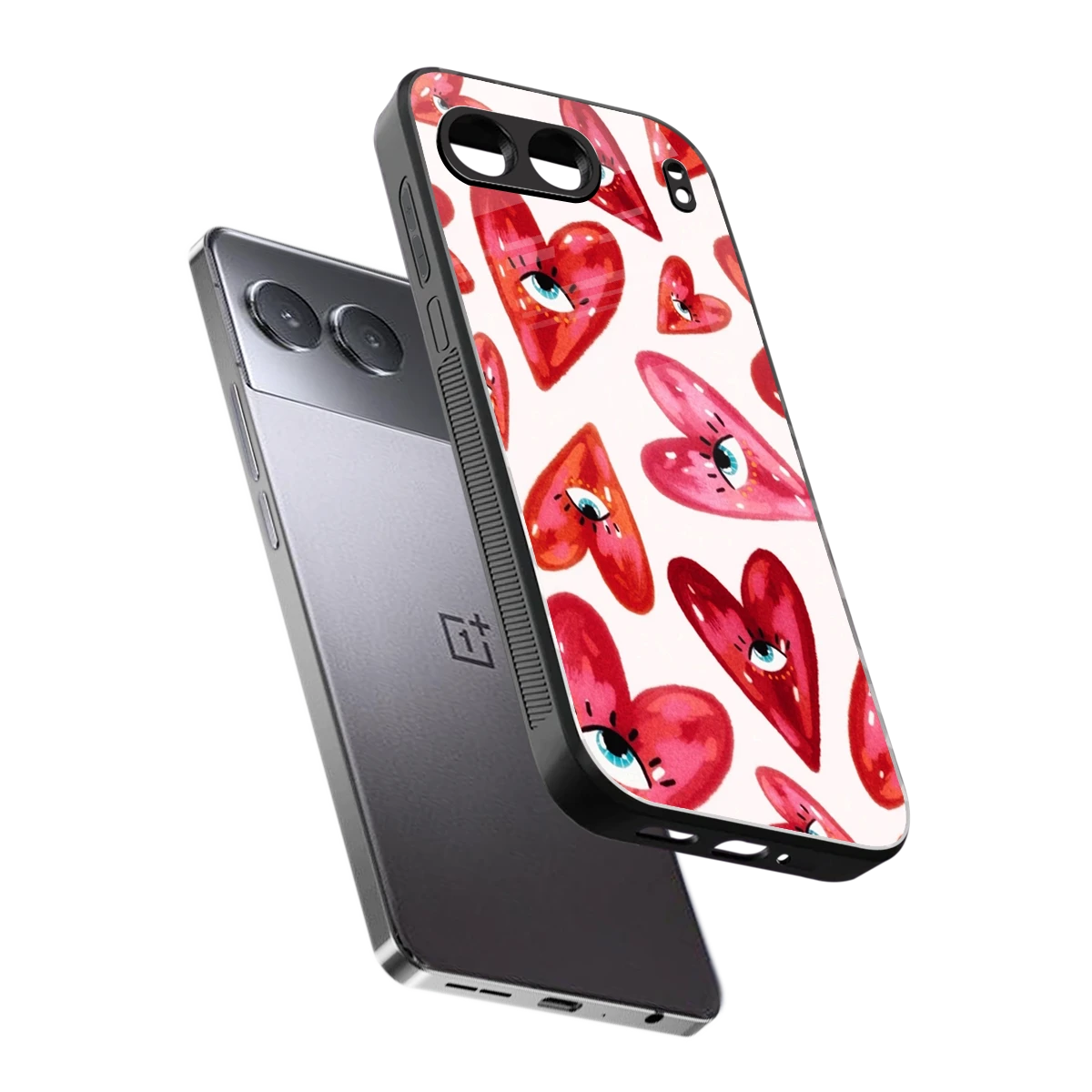 Lash Love sleek oneplus nord 4 cover with tempered glass back and TPU edges