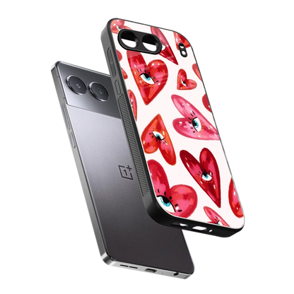 Lash Love sleek oneplus nord 4 cover with tempered glass back and TPU edges