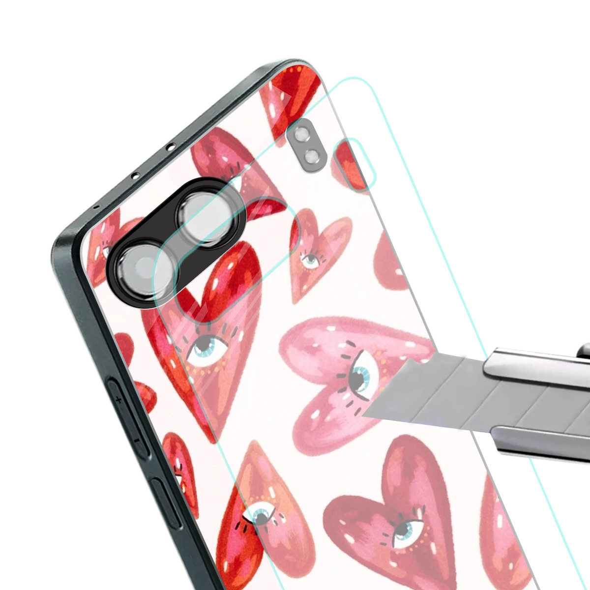 Lash Love stylish phone case for oneplus nord 4 | glossy glass and slim fit