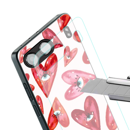 Lash Love stylish phone case for oneplus nord 4 | glossy glass and slim fit