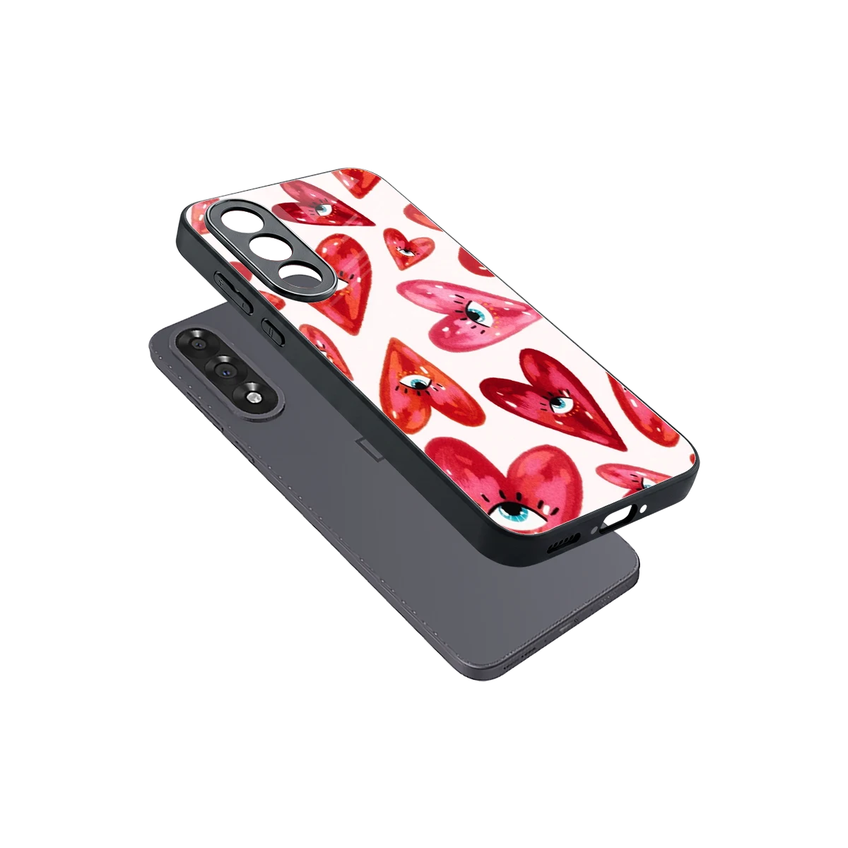 Lash Love sleek oneplus nord 5 cover with tempered glass back and TPU edges