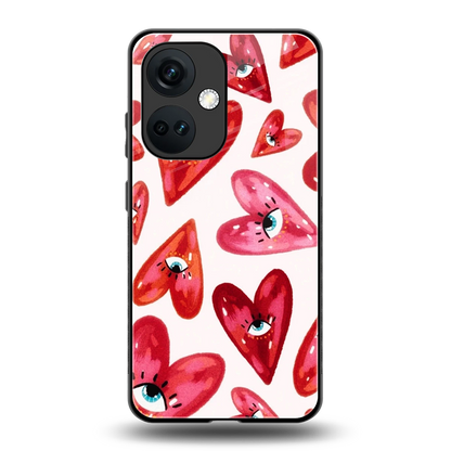 Lash Love back phone cover | glass case for oneplus nord ce 3
