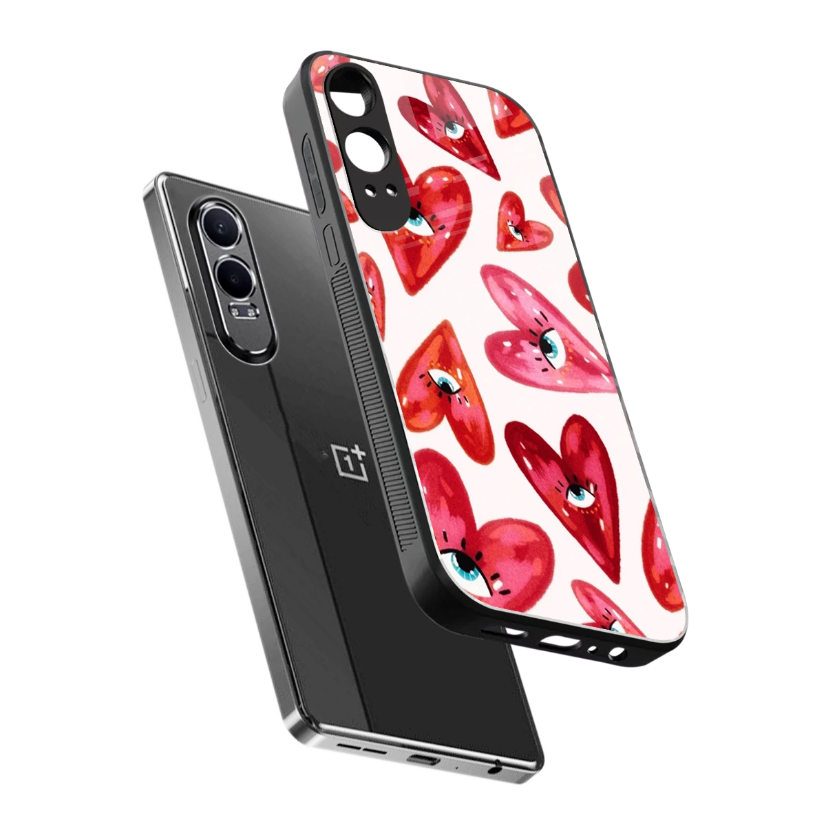 Lash Love sleek oneplus nord ce 4 lite cover with tempered glass back and TPU edges