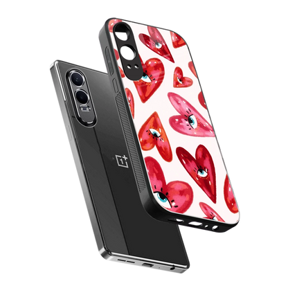 Lash Love sleek oneplus nord ce 4 lite cover with tempered glass back and TPU edges