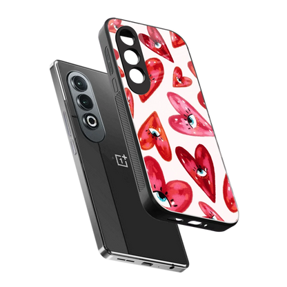 Lash Love sleek oneplus nord ce 4 cover with tempered glass back and TPU edges