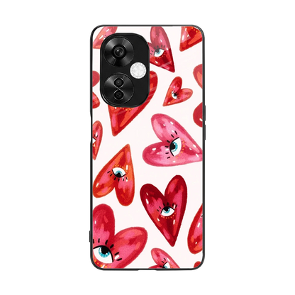 Lash Love back phone cover | glass case for oneplus nord ce 3 lite