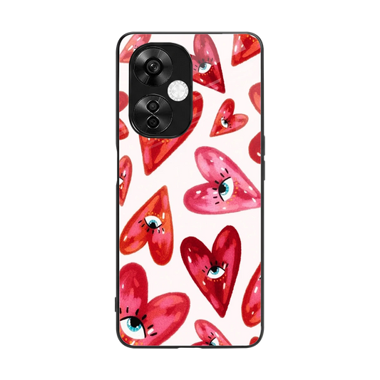 Lash Love back phone cover | glass case for oneplus nord ce 3 lite