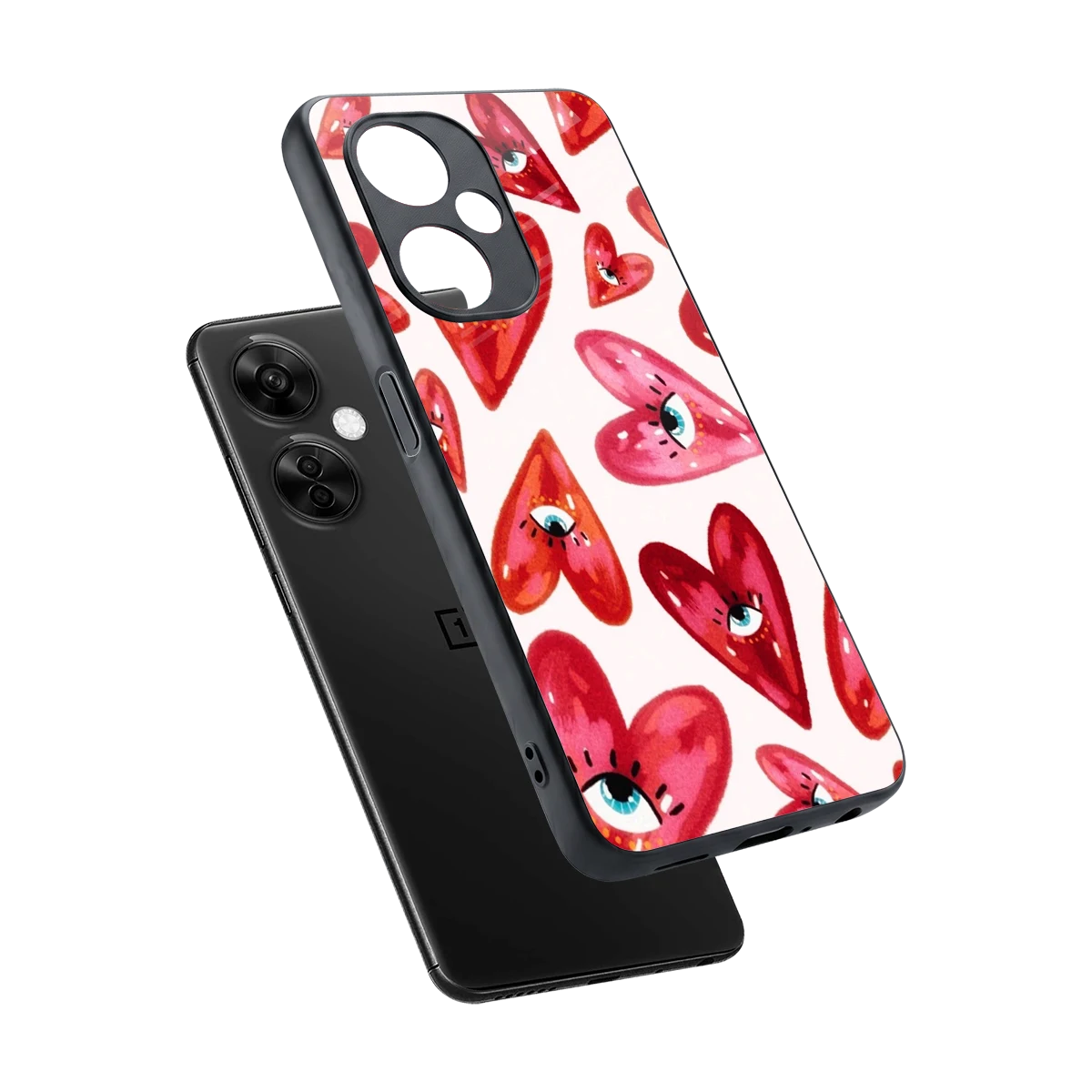 Lash Love sleek oneplus nord ce 3 lite cover with tempered glass back and TPU edges