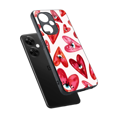 Lash Love sleek oneplus nord ce 3 lite cover with tempered glass back and TPU edges