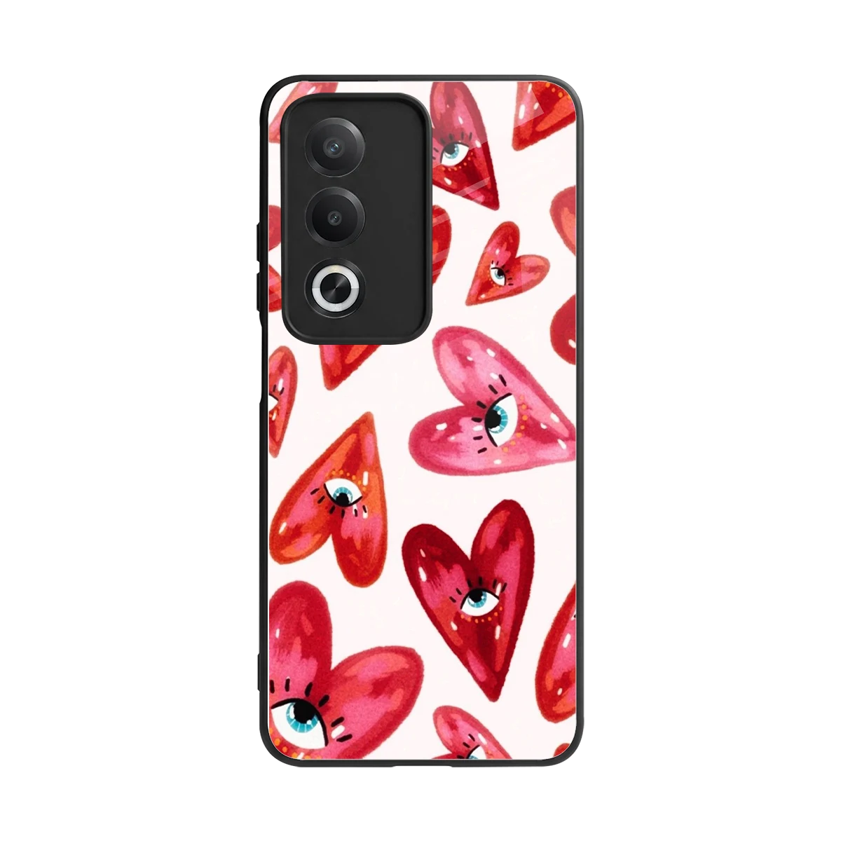 Lash Love back phone cover | glass case for oppo a3 pro