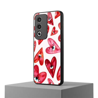 Lash Love oppo a3 pro mobile cover | shockproof glass phone case