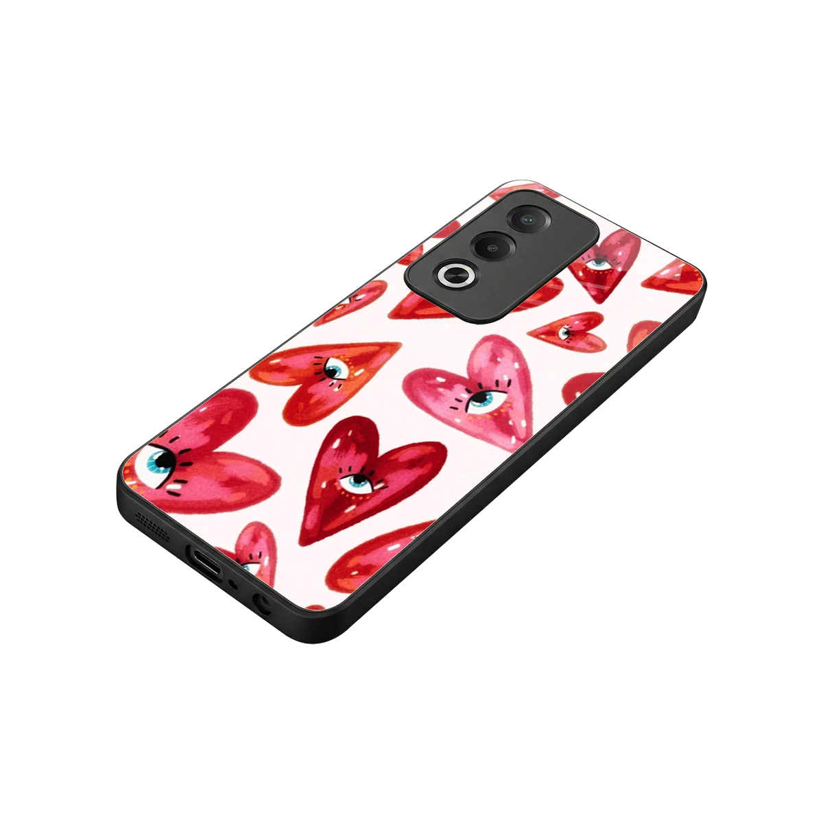 Lash Love stylish phone case for oppo a3 pro | glossy glass and slim fit