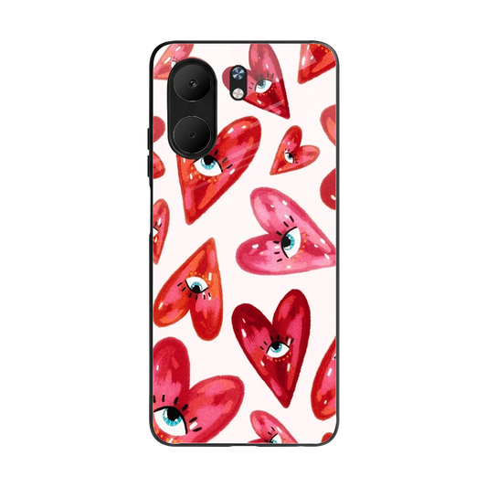 Lash Love back phone cover | glass case for oppo a5x 5g