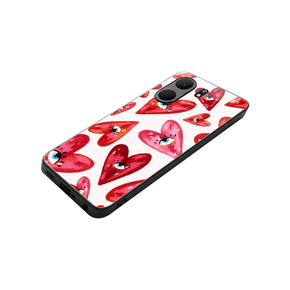 Lash Love stylish phone case for oppo a5x 5g | glossy glass and slim fit