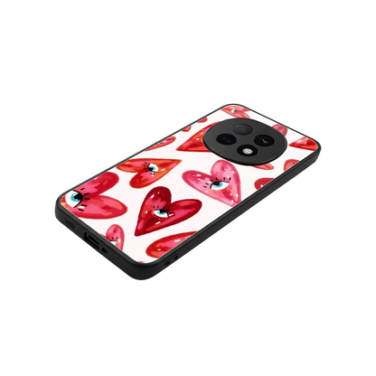 Lash Love stylish phone case for oppo f29 pro 5g | glossy glass and slim fit