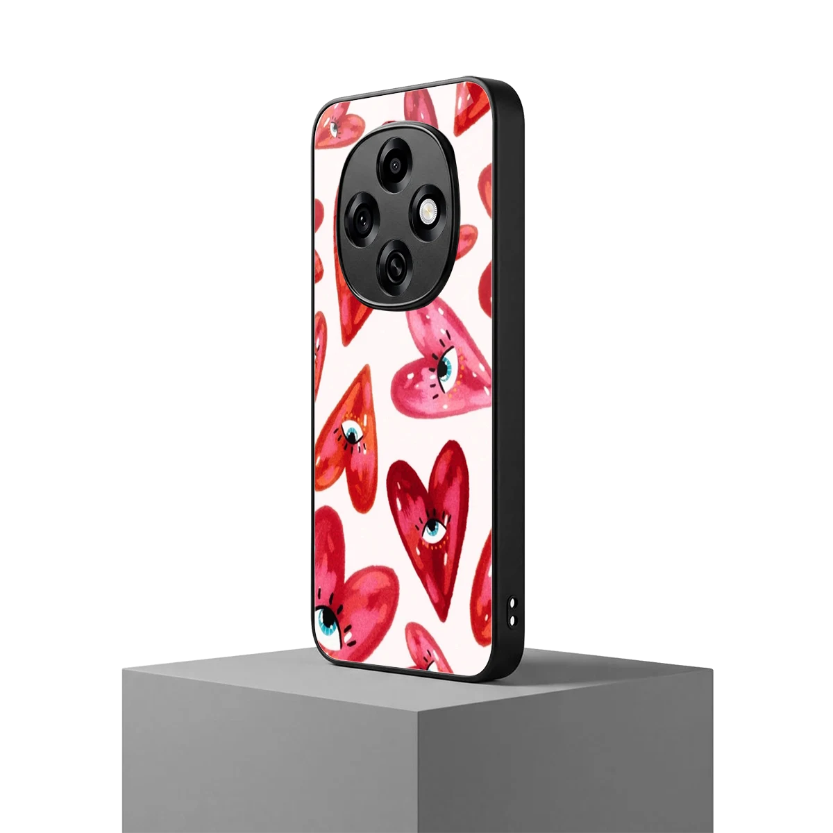 Lash Love oppo f31 pro 5g mobile cover | shockproof glass phone case