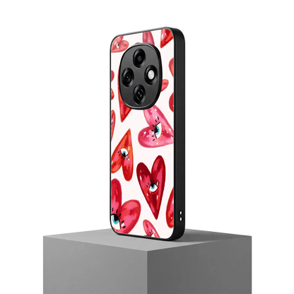 Lash Love oppo f31 pro 5g mobile cover | shockproof glass phone case
