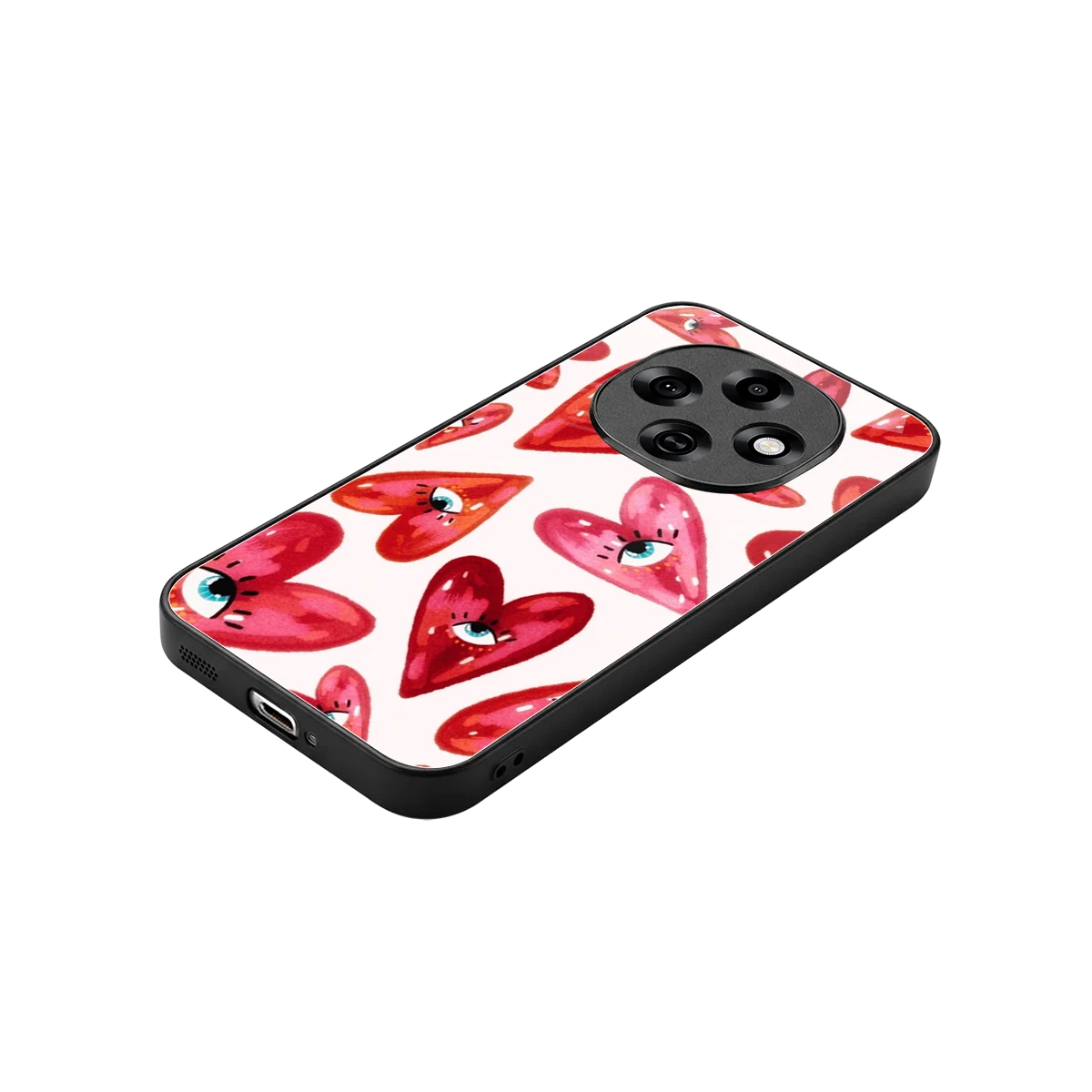 Lash Love stylish phone case for oppo f31 pro 5g | glossy glass and slim fit