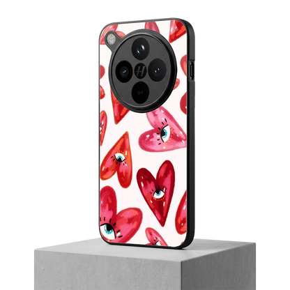 Lash Love oppo find x8 mobile cover | shockproof glass phone case