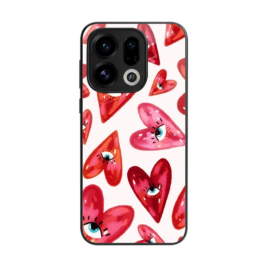 Lash Love back phone cover | glass case for oppo find x9