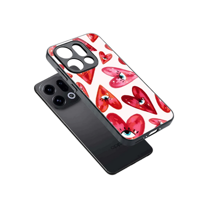 Lash Love sleek oppo find x9 cover with tempered glass back and TPU edges
