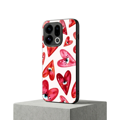 Lash Love oppo find x9 mobile cover | shockproof glass phone case