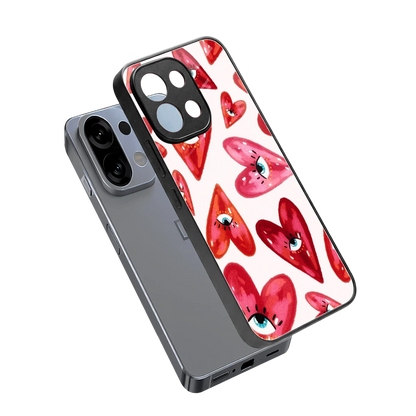 Lash Love sleek oppo k13 5g cover with tempered glass back and TPU edges