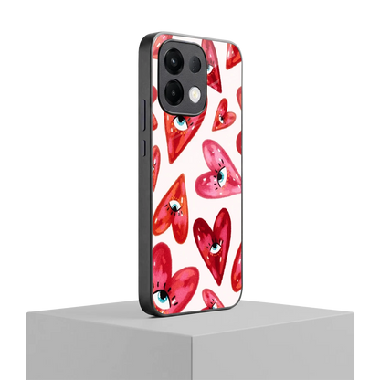 Lash Love oppo k13 5g mobile cover | shockproof glass phone case