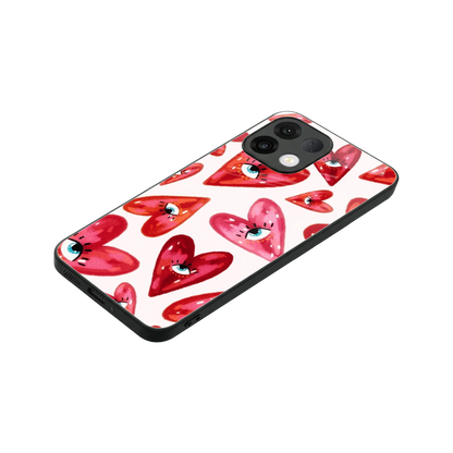 Lash Love stylish phone case for oppo k13 5g | glossy glass and slim fit