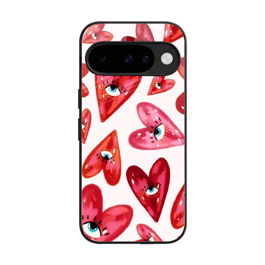Lash Love back phone cover | glass case for google pixel 10