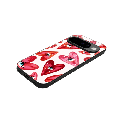 Lash Love stylish phone case for google pixel 10 | glossy glass and slim fit