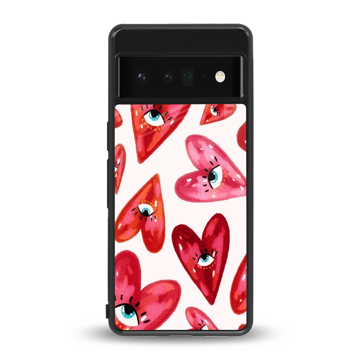 Lash Love back phone cover | glass case for google pixel 6 pro