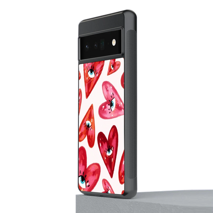 Lash Love stylish phone case for google pixel 6 pro | glossy glass and slim fit