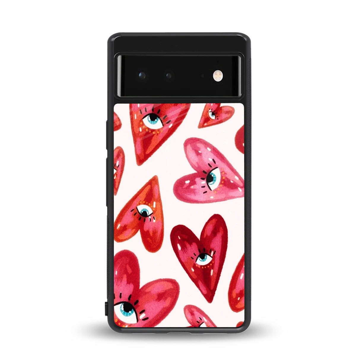 Lash Love back phone cover | glass case for google pixel 6a