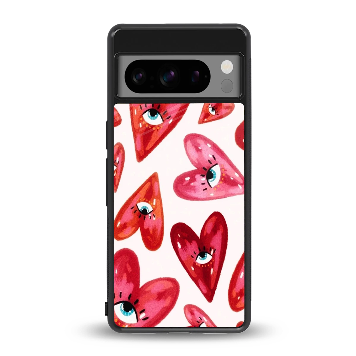 Lash Love back phone cover | glass case for google pixel 8 pro