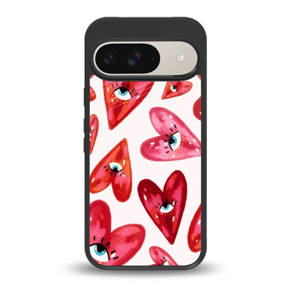 Lash Love back phone cover | glass case for google pixel 9