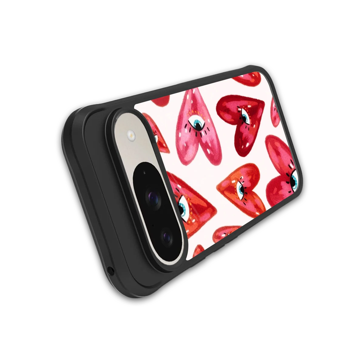 Lash Love stylish phone case for google pixel 9 | glossy glass and slim fit