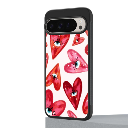 Lash Love google pixel 9 pro mobile cover | shockproof glass phone case
