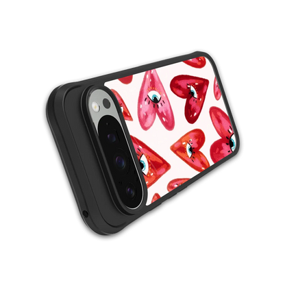 Lash Love stylish phone case for google pixel 9 pro | glossy glass and slim fit