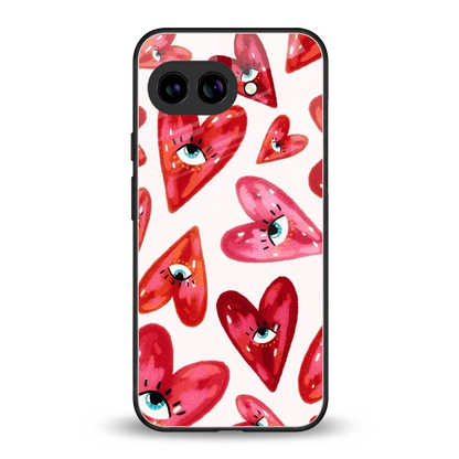 Lash Love back phone cover | glass case for google pixel 10a