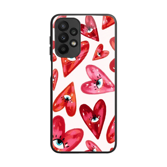 Lash Love back phone cover | glass case for samsung galaxy a23