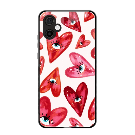 Lash Love back phone cover | glass case for samsung galaxy a06 5g
