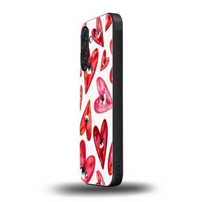 Lash Love samsung galaxy m35 5g mobile cover | shockproof glass phone case