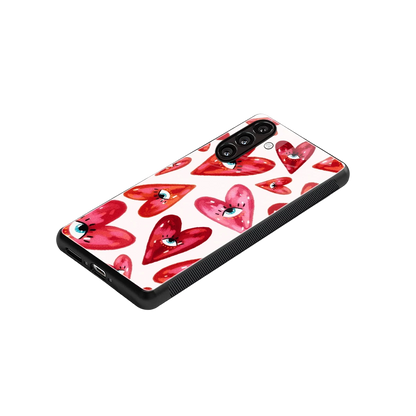 Lash Love stylish phone case for samsung galaxy m35 5g | glossy glass and slim fit