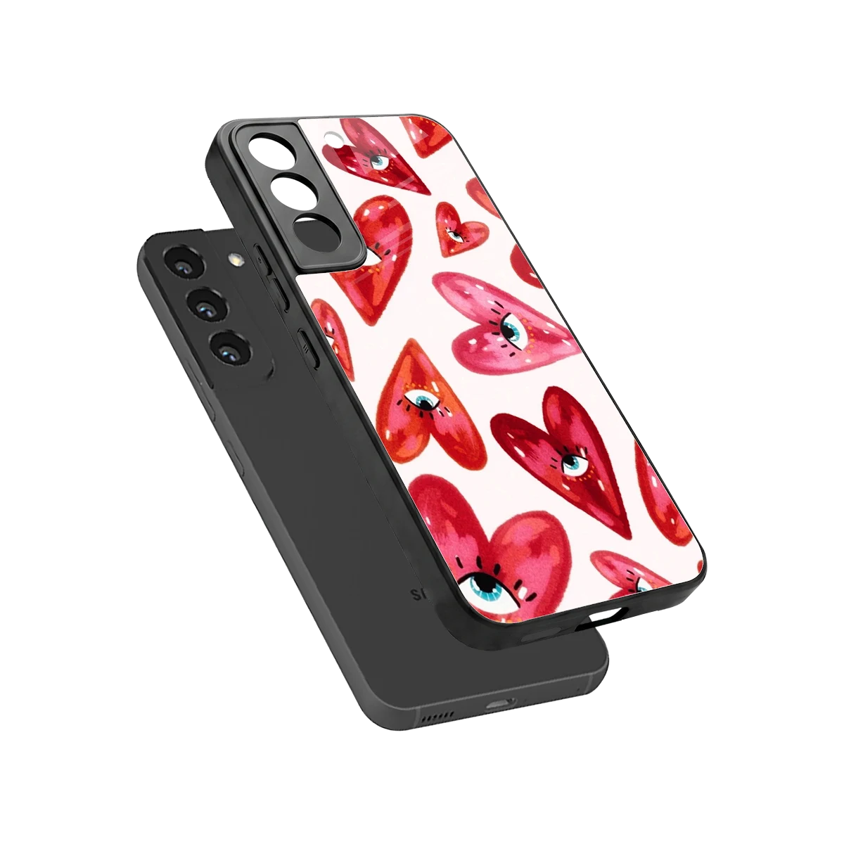 Lash Love sleek samsung galaxy s22 cover with tempered glass back and TPU edges