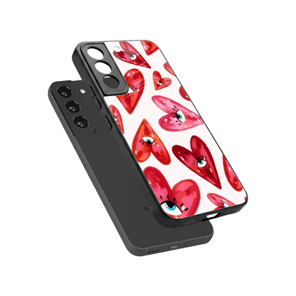 Lash Love sleek samsung galaxy s22 cover with tempered glass back and TPU edges