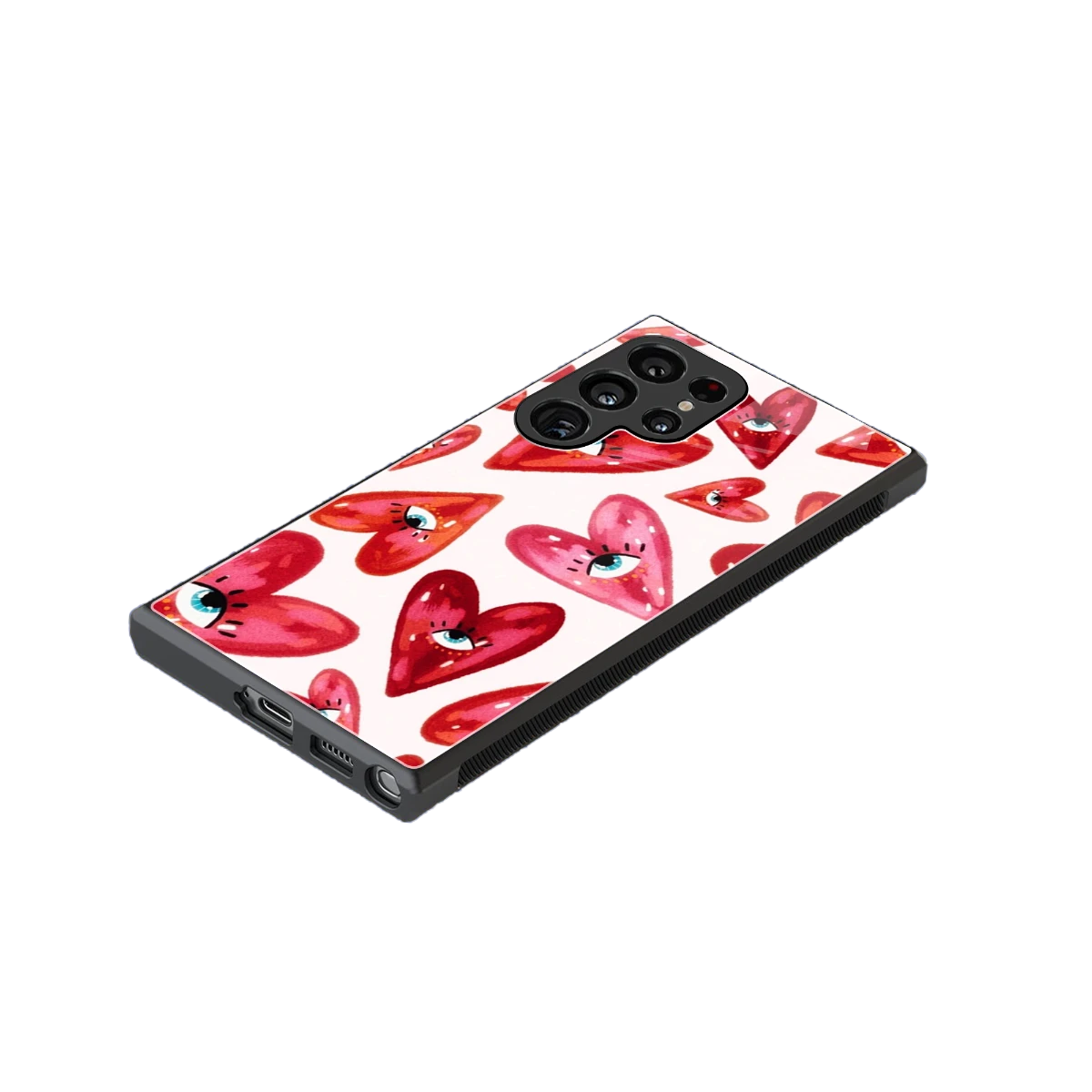 Lash Love stylish phone case for samsung galaxy s24 ultra | glossy glass and slim fit