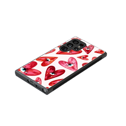 Lash Love stylish phone case for samsung galaxy s24 ultra | glossy glass and slim fit