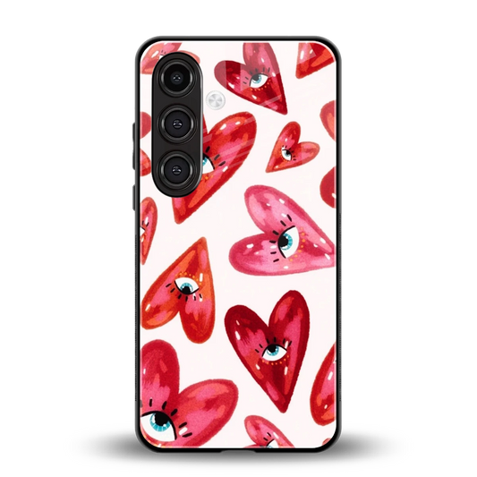 Lash Love back phone cover | glass case for samsung galaxy s24